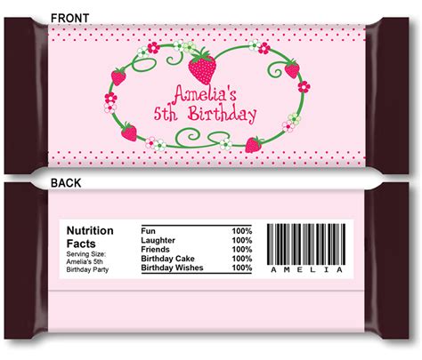 candy wrapper template|free candy wrapper templates.